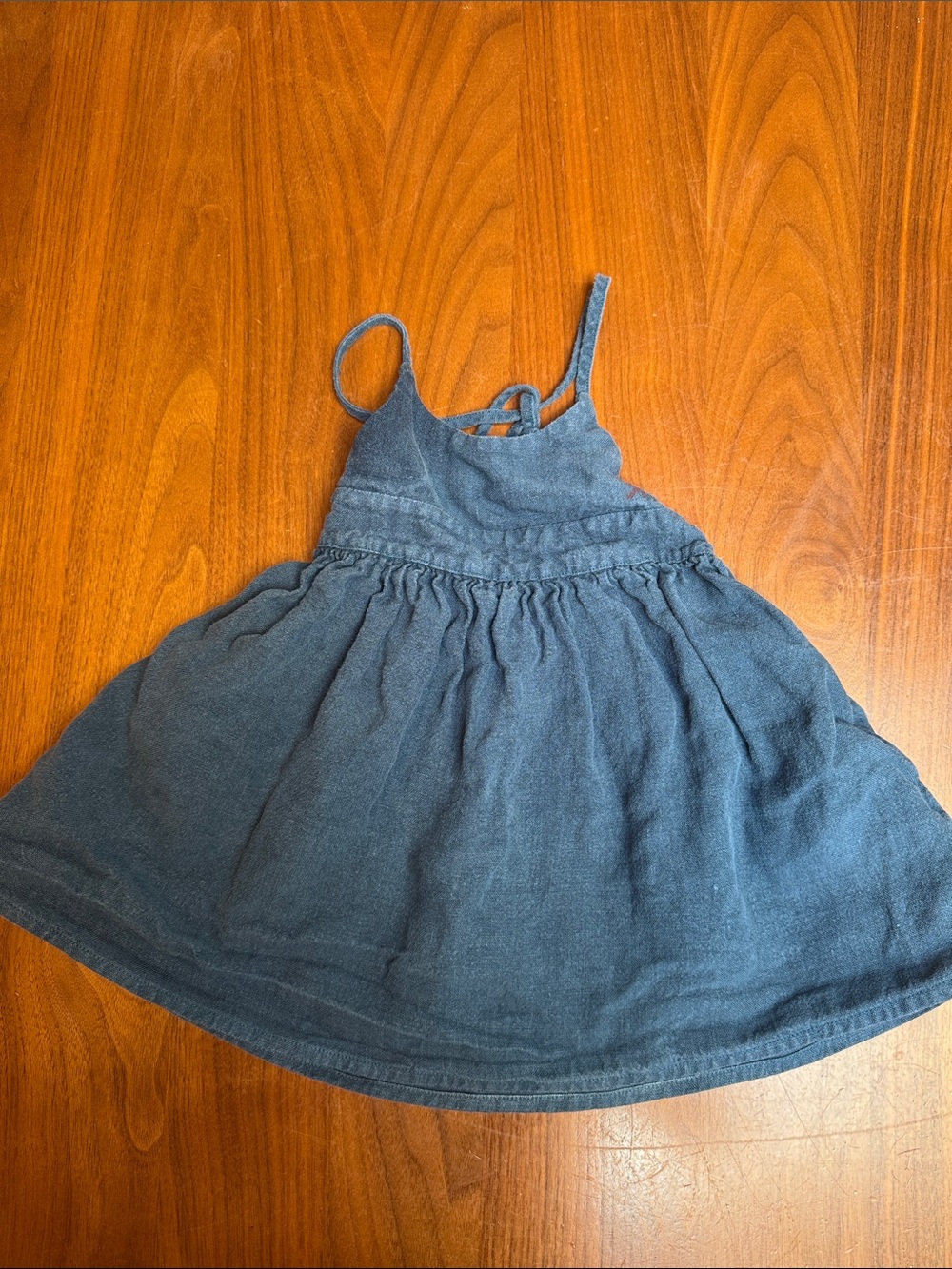 Casual Denim-Style Blue Sundress